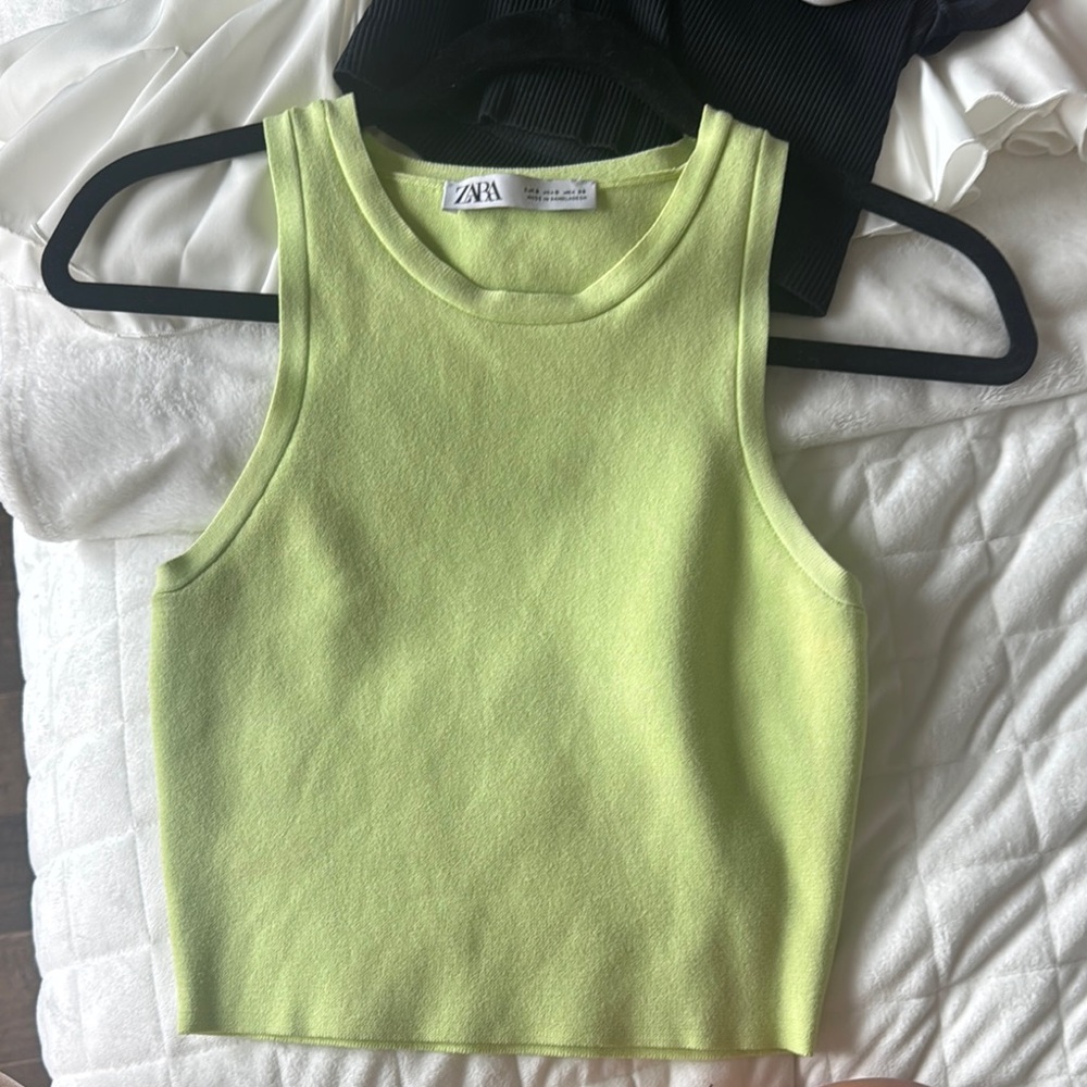 Zara Lime Green Tank Top